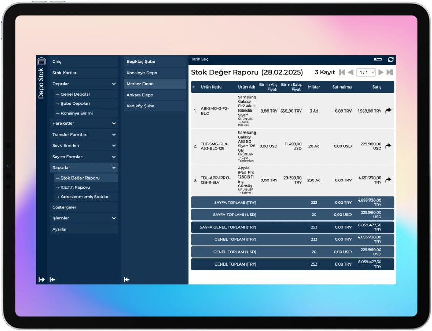 Form ve Rapor Takibi