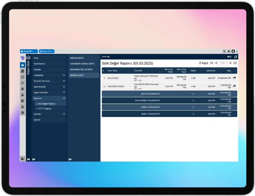 Gelişmiş Raporlar Oluşturun