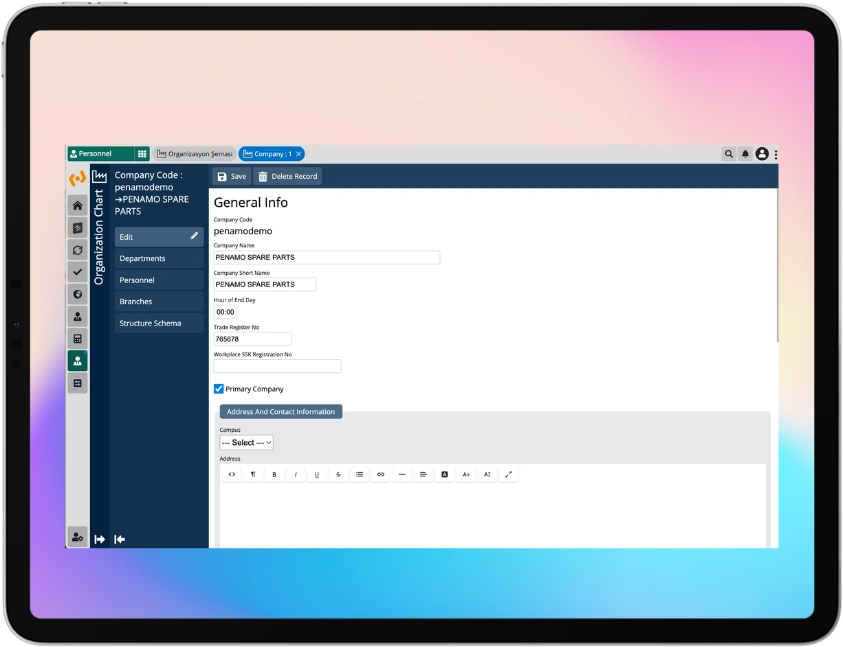 Define Organization Chart